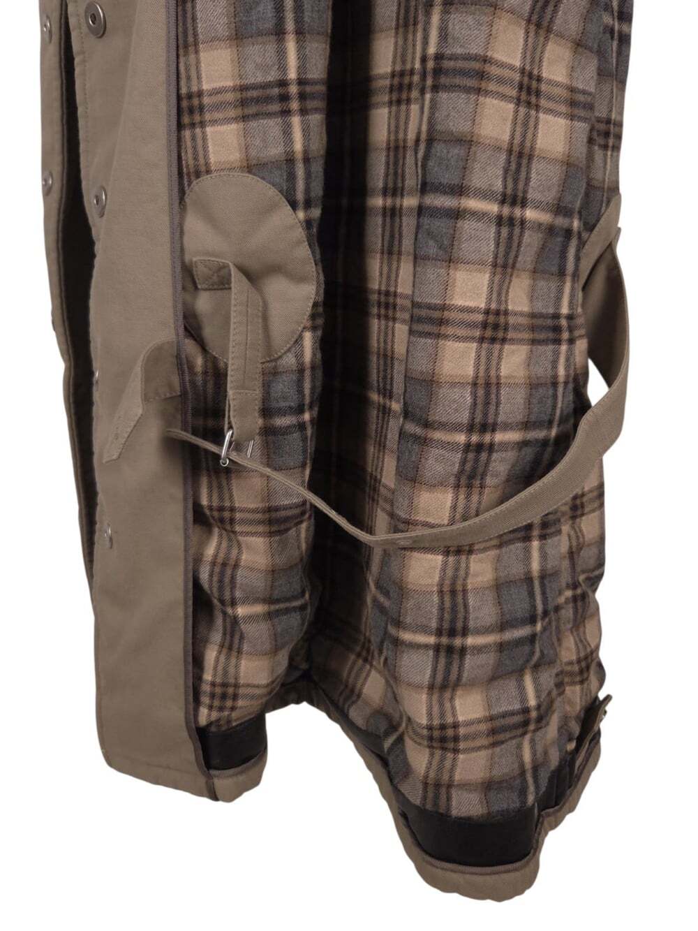 Maison Margiela Reversible Trench Coat US 2 IT 38 Womens Beige Plaid $6929 - Picture 15 of 16